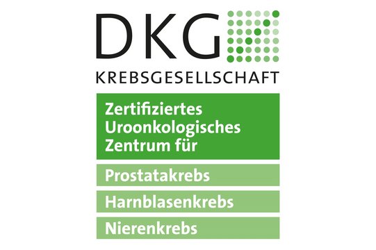 Logo "Zertifiziertes Uroonkologisches Zentrum" der DKG