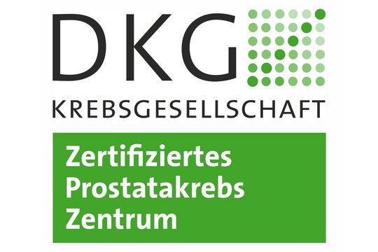 Logo "Zertifiziertes Prostatakrebszentrum" der DKG