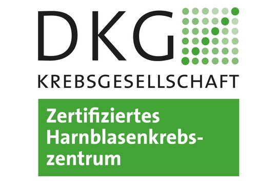 Logo "Zertifiziertes Harnblasenkrebszentrum" der DKG